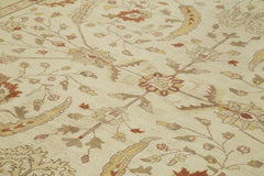 Tebriz Beige Classic Cotton Wool Handmade Area Rug 10'0'' x 14'6''