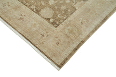 Tebriz Beige Classic Cotton Wool Handmade Area Rug 5'11'' x 9'1''