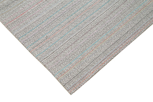 Vintage Flatweave Beige Vintage Cotton Wool Handmade Area Rug 8'10'' x 12'0''