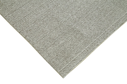 Vintage Flatweave Grey Vintage Cotton Wool Handmade Area Rug 8'11'' x 12'0''