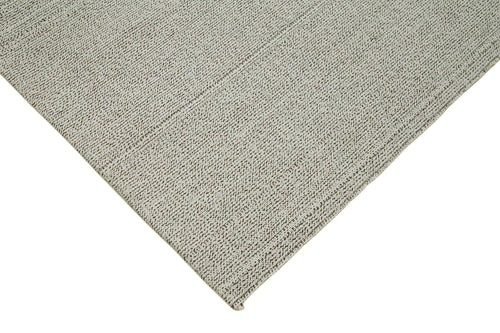Vintage Flatweave Beige Vintage Cotton Wool Handmade Area Rug 8'11'' x 11'10''