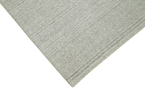 Vintage Flatweave Beige Vintage Cotton Wool Handmade Area Rug 6'9'' x 10'6''