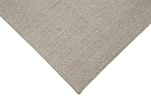 Vintage Flatweave Grey Vintage Cotton Wool Handmade Area Rug 5'11'' x 9'6''