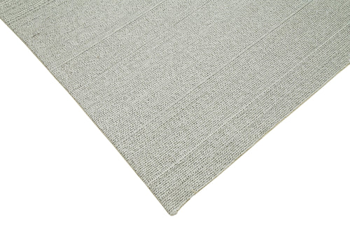 Vintage Flatweave Beige Vintage Cotton Wool Handmade Area Rug 6'8'' x 11'4''