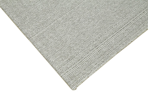 Vintage Flatweave Beige Vintage Cotton Wool Handmade Area Rug 6'8'' x 9'9''