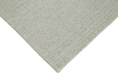 Vintage Flatweave Beige Vintage Cotton Wool Handmade Area Rug 6'8'' x 11'0''