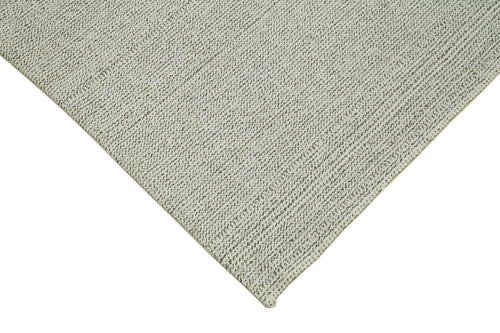 Vintage Flatweave Beige Vintage Cotton Wool Handmade Area Rug 6'8'' x 10'5''