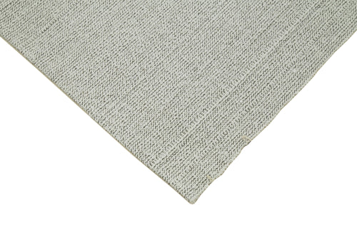 Vintage Flatweave Beige Vintage Cotton Wool Handmade Area Rug 6'9'' x 10'8''