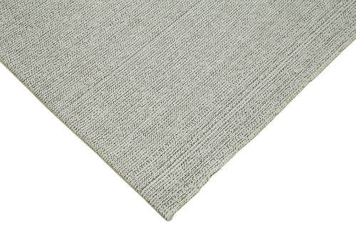 Vintage Flatweave Beige Vintage Cotton Wool Handmade Area Rug 6'8'' x 9'7''