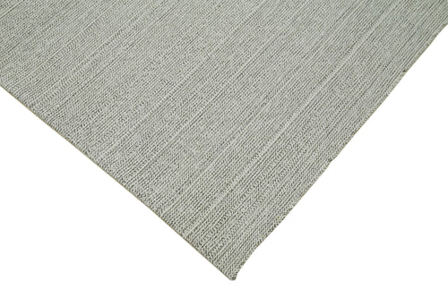 Vintage Flatweave Beige Vintage Cotton Wool Handmade Area Rug 6'9'' x 10'6''