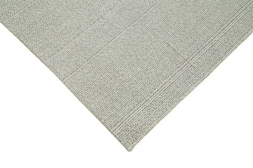 Vintage Flatweave Beige Vintage Cotton Wool Handmade Area Rug 6'9'' x 10'11''