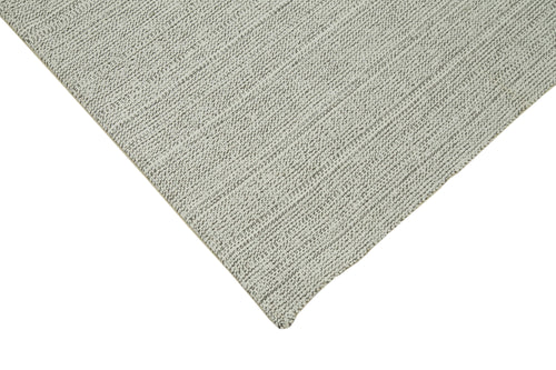 Vintage Flatweave Beige Vintage Cotton Wool Handmade Area Rug 6'8'' x 9'4''