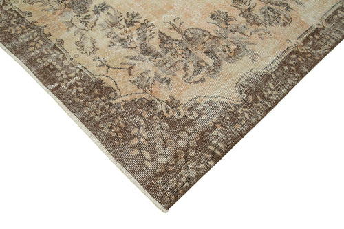 Vintage Beige Vintage Cotton Wool Handmade Area Rug 6'8'' x 10'2''