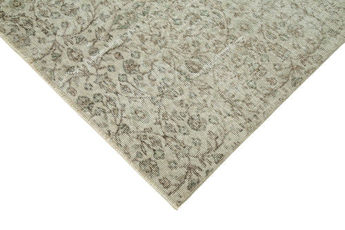 Vintage Beige Vintage Cotton Wool Handmade Area Rug 6'6'' x 10'0''