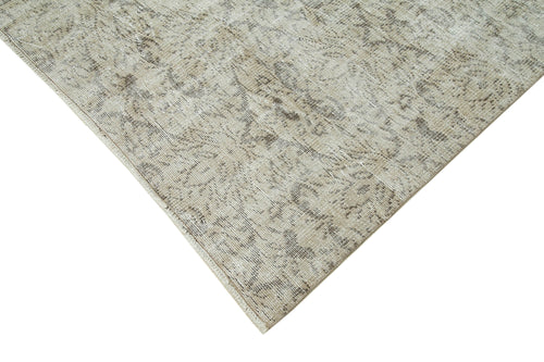 Vintage Beige Vintage Cotton Wool Handmade Area Rug 6'4'' x 10'0''