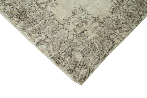 Vintage Beige Vintage Cotton Wool Handmade Area Rug 6'11'' x 10'5''