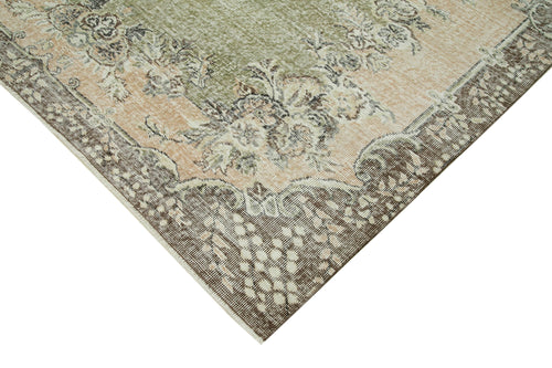 Vintage Beige Vintage Cotton Wool Handmade Area Rug 6'11'' x 10'2''