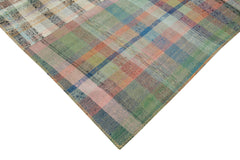 Kirk Yama Grey Patchwork Cotton Wool Handmade Area Rug 8'2'' x 11'9''