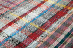 Handmade Area Rug - Kirk Yama Grey Patchwork Cotton Wool Carpet 7'9''x10'6''