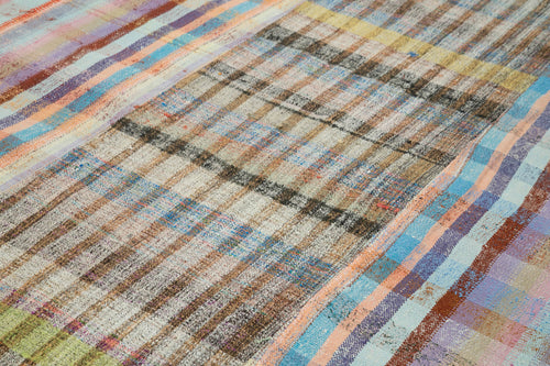 Kirk Yama Grey Patchwork Cotton Wool Handmade Area Rug 7'10'' x 10'4''