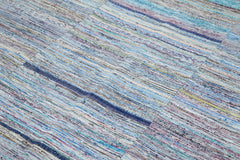 Kirk Yama Grey Patchwork Cotton Wool Handmade Area Rug 6'6'' x 9'10''