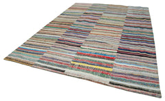 Kirk Yama Grey Patchwork Cotton Wool Handmade Area Rug 9'0'' x 12'11''