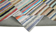 Kirk Yama Grey Patchwork Cotton Wool Handmade Area Rug 9'0'' x 12'11''