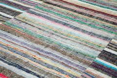 Kirk Yama Grey Patchwork Cotton Wool Handmade Area Rug 9'1'' x 13'1''