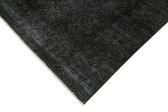 Persian Black Classic Cotton Wool Handmade Area Rug 8'11'' x 12'8''