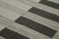 Zollanvari Brown Modern Wool Handmade Area Rug 8'8'' x 11'11''