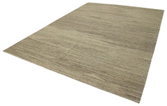 Zollanvari Beige Modern Wool Handmade Area Rug 8'10'' x 12'1''