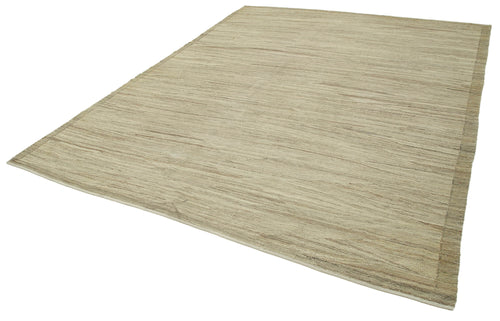 Zollanvari Beige Modern Wool Handmade Area Rug 7'10'' x 10'0''