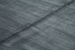 Purpleocco Blue Geometric Wool Cotton Handmade Rug 12'0'' x 15'0''