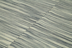 Degrade Kilim Beige Striped Cotton Wool Handmade Area Rug 6'8'' x 10'5''