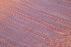 Degrade Kilim Pink Striped Cotton Wool Handmade Area Rug 6'0'' x 9'3''