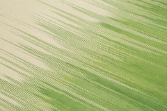 Degrade Kilim Beige Striped Cotton Wool Handmade Area Rug 5'9'' x 8'5''