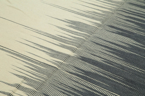 Degrade Kilim Beige Striped Cotton Wool Handmade Area Rug 5'9'' x 8'0''