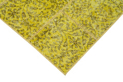 Kirk Yama Yellow Patchwork Cotton Wool Handmade Area Rug 2'10'' x 9'0''