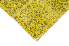 Kirk Yama Yellow Patchwork Cotton Wool Handmade Area Rug 2'10'' x 8'7''