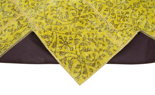 Kirk Yama Yellow Patchwork Cotton Wool Handmade Area Rug 2'10'' x 8'7''