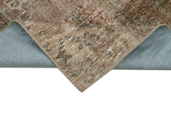 Kirk Yama Brown Patchwork Cotton Wool Handmade Area Rug 2'9'' x 9'10''