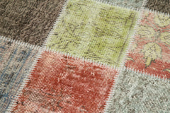 Kirk Yama Multy Patchwork Cotton Wool Handmade Area Rug 2'9'' x 9'8''