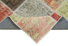 Kirk Yama Multy Patchwork Cotton Wool Handmade Area Rug 2'9'' x 9'8''