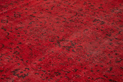 Handmade Area Rug – Persian Classic Red Cotton Wool Vintage Carpet 9'10''x13'1''