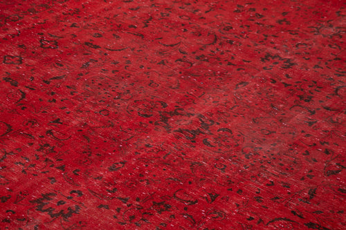 Handmade Area Rug – Persian Classic Red Cotton Wool Vintage Carpet 9'10''x13'1''