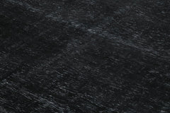 Handmade Area Rug | Persian Black Wool Cotton Classic Vintage Carpet 9'10"x13'1"