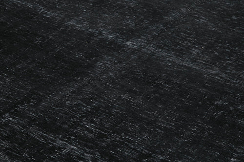 Handmade Area Rug | Persian Black Wool Cotton Classic Vintage Carpet 9'10"x13'1"