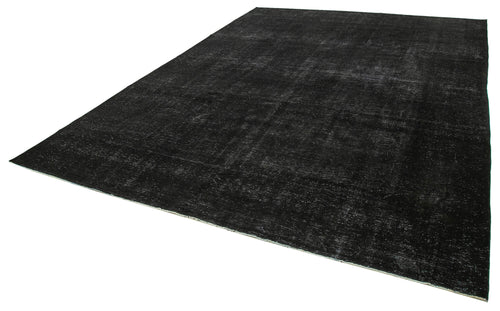Handmade Area Rug – Persian Black Wool & Cotton Classic 9'10''x13'1'' Vintage