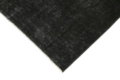 Handmade Area Rug – Persian Black Wool & Cotton Classic 9'10''x13'1'' Vintage