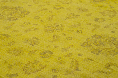 Tebriz Yellow Classic Cotton Wool Handmade Area Rug 14'5'' x 20'6''